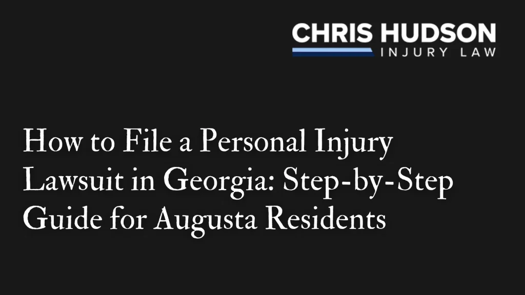 How to File a Personal Injury Lawsuit in Georgia_ Step-by-Step Guide for Augusta Residents